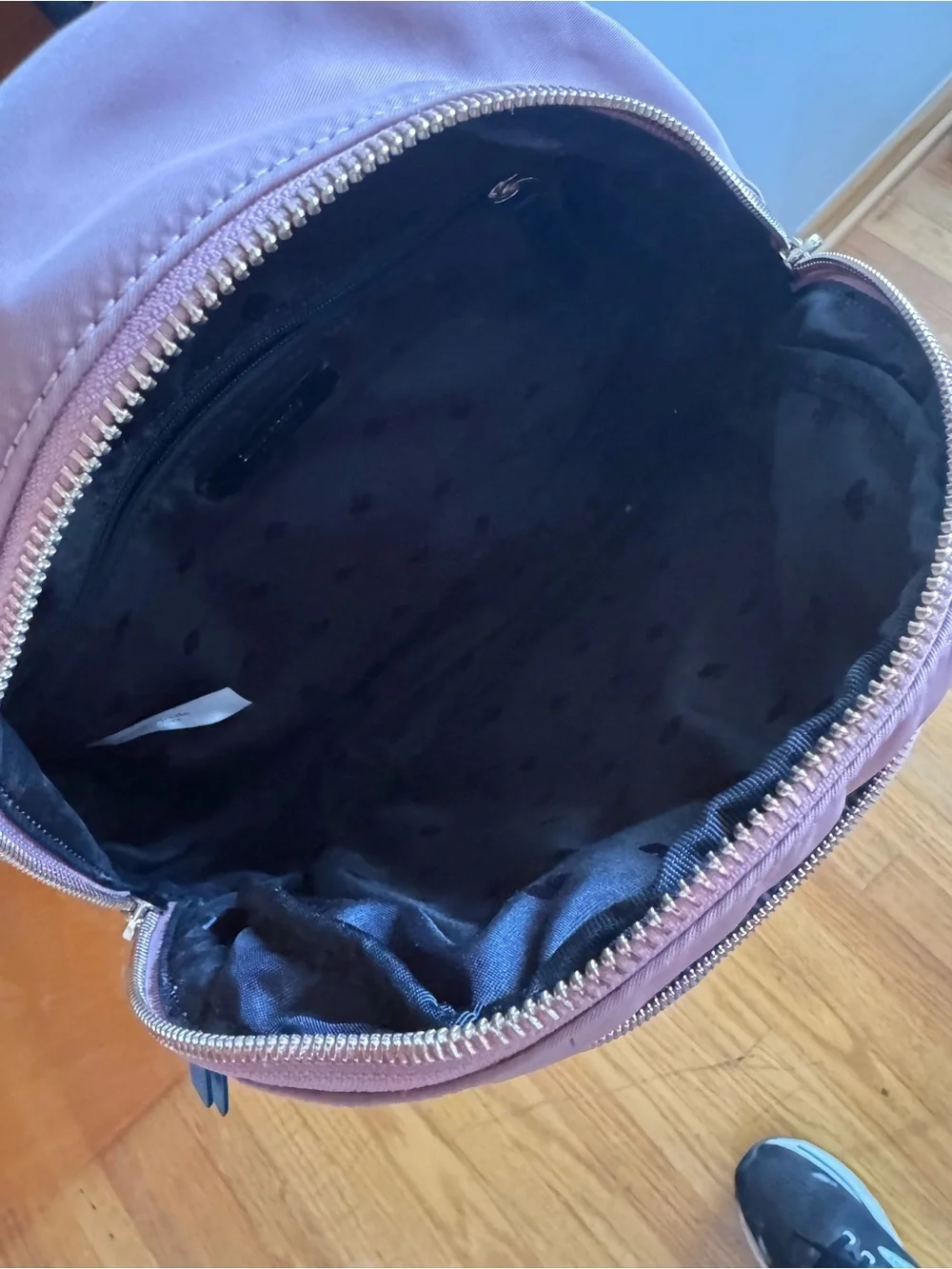 kate spade Dusty Rose Nylon Mini Backpack with Black Straps